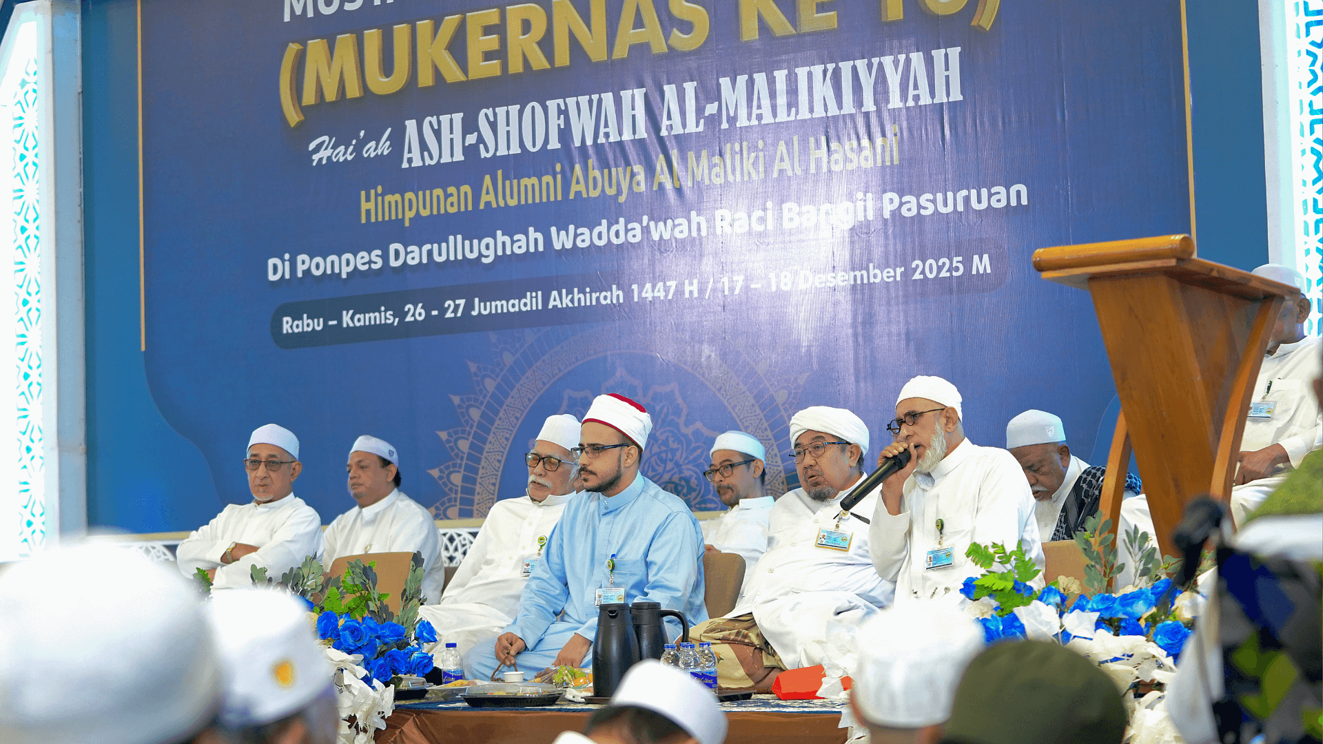 Pembukaan Mukernas Hai'ah Ash-Syofwah Al Malikiyyah Berlangsung Dengan Khidmat di Pon.Pes Darullughah Wadda'wah
