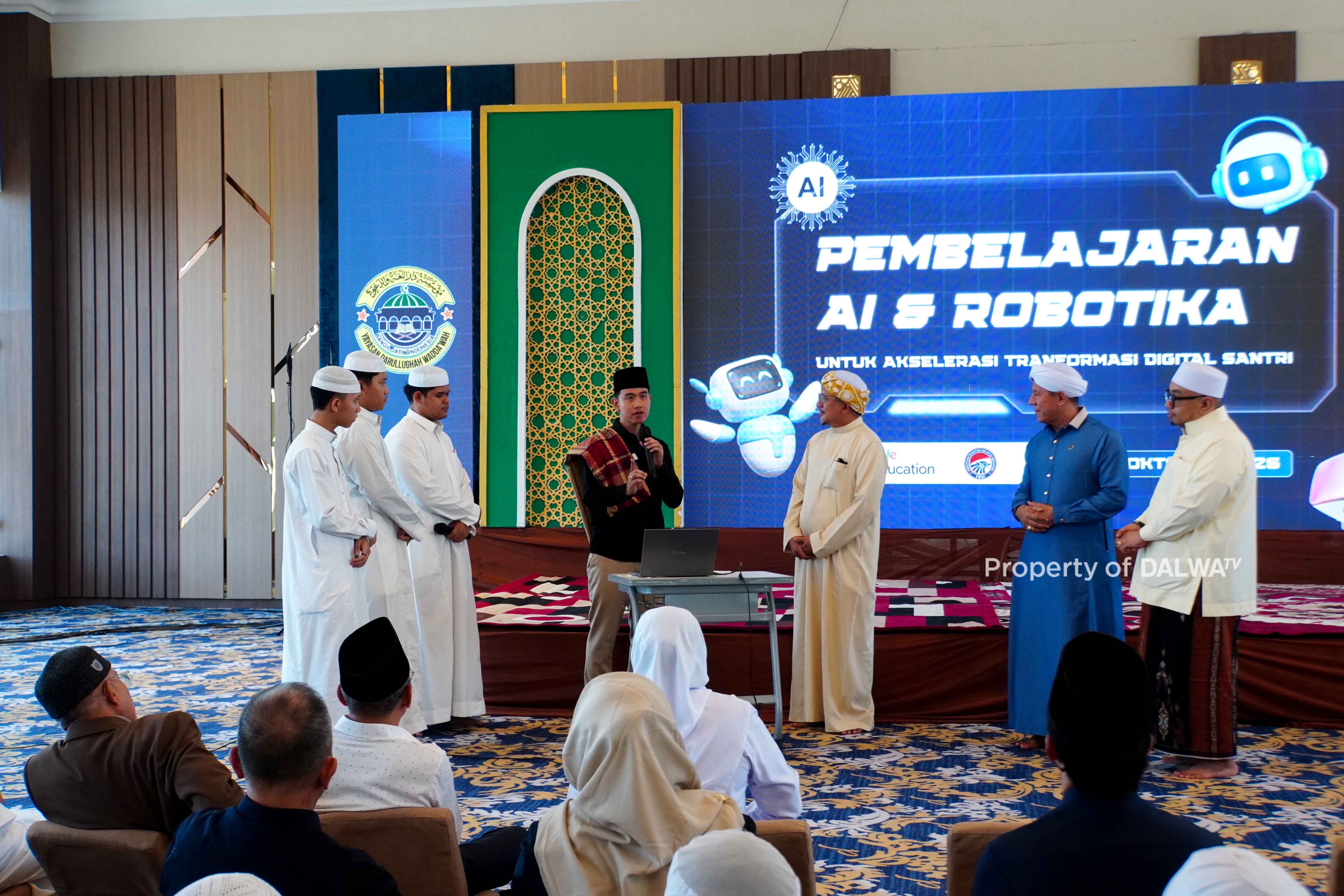 Canggih! Santri Ponpes Dalwa Pamer Skill Robotik dan AI di Depan Wapres Gibran, Berujung Hadiah Sepeda!